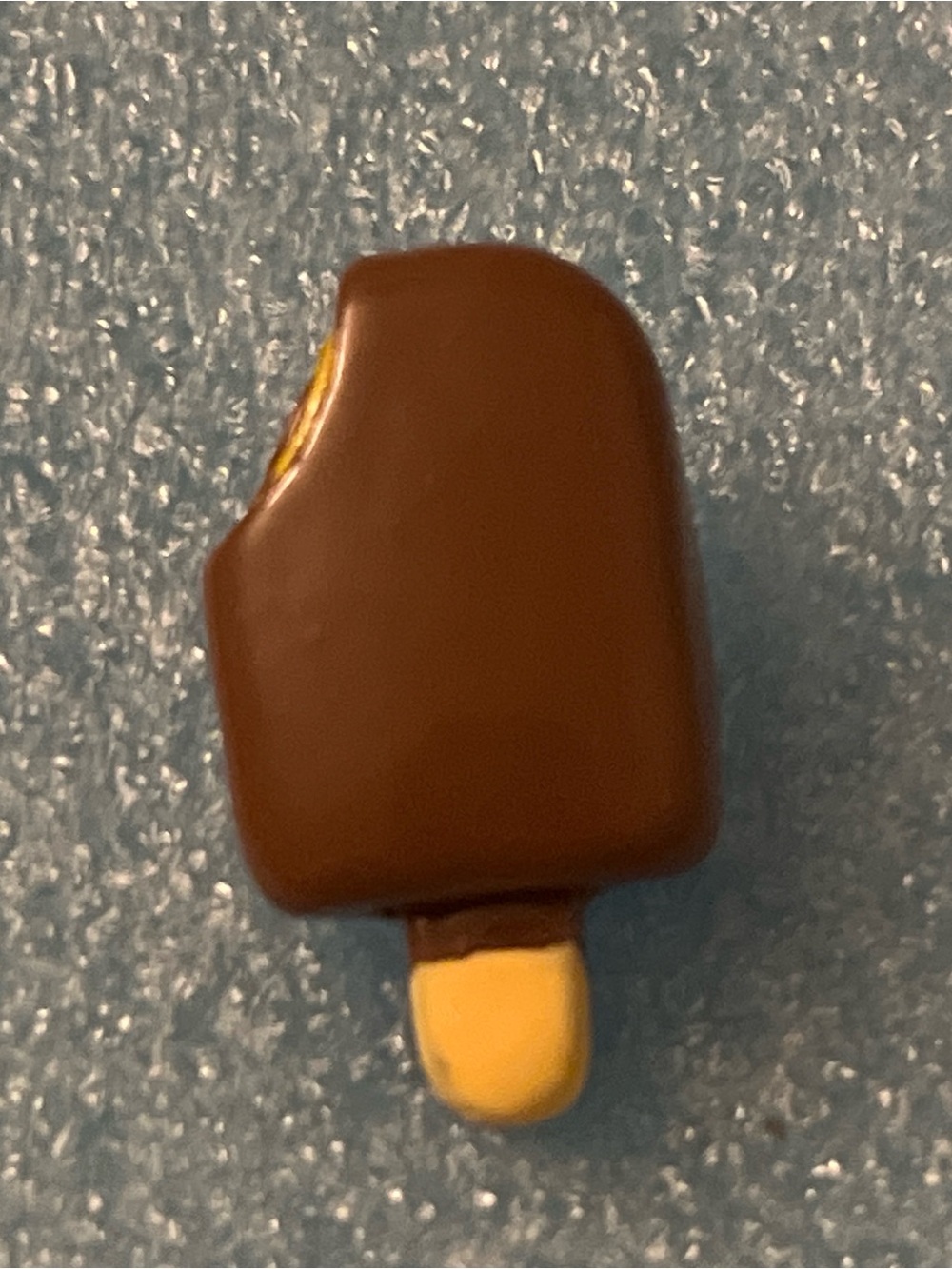 Mini Chocolate Ice Cream Bar Charm - Brown & Yellow